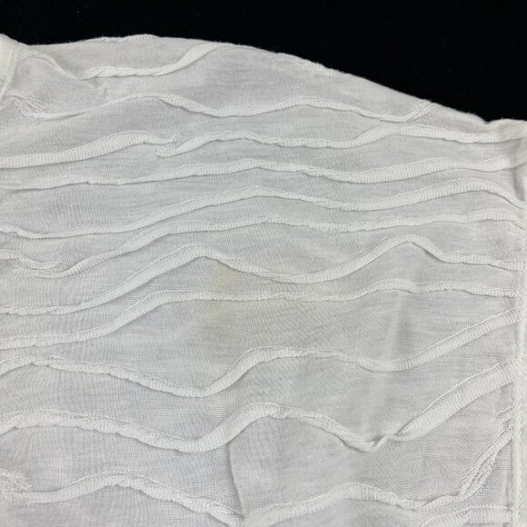 My Michelle Womens Blouse Aztec Dolman Sleeve Elastic White Medium - Picture 3 of 7